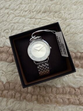 COACH Women's Silver Elliot Stainless Steel Watch 36mm